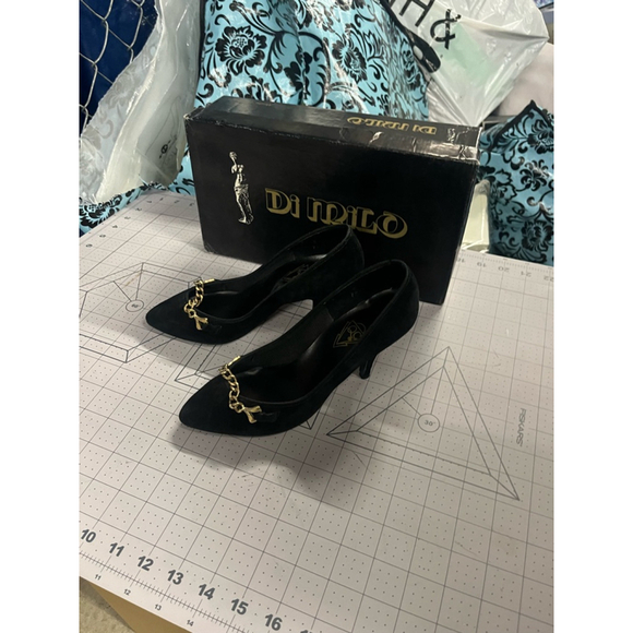 Women's Di Milo Black Heels Size 5 - Picture 1 of 4